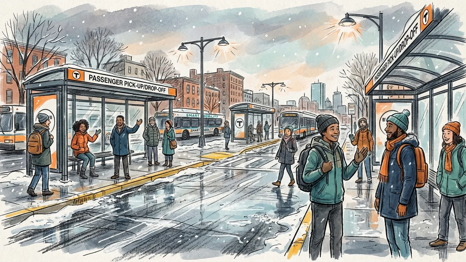 Boston Bellevue Station Upgrades Winter Safety Protocols