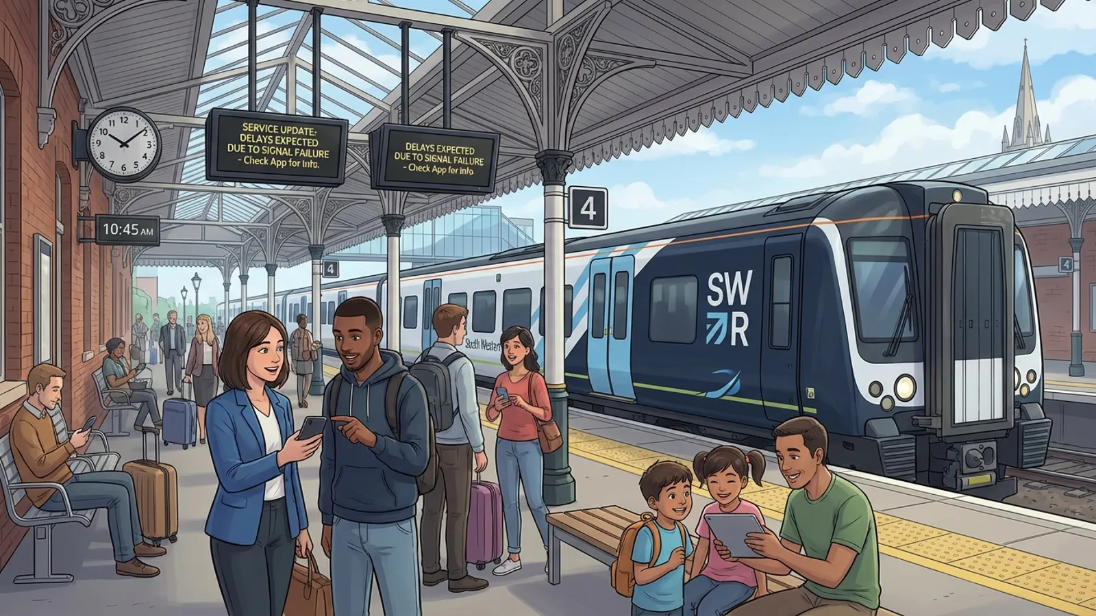 London and South East Rail Adapts to Service Halt