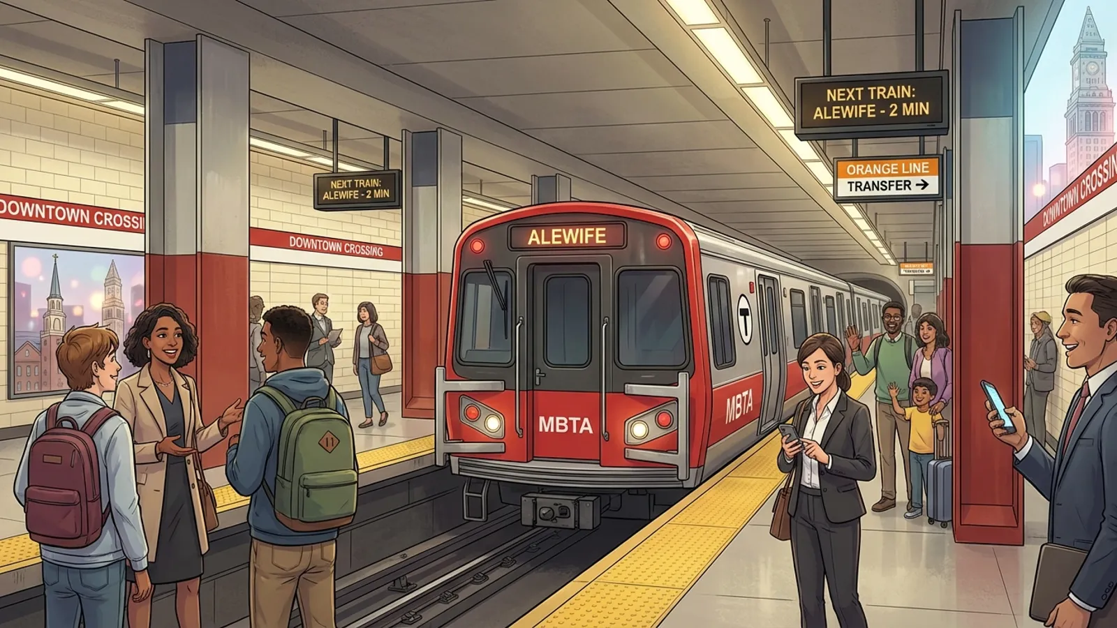 Boston Red Line Restored After Quick Response