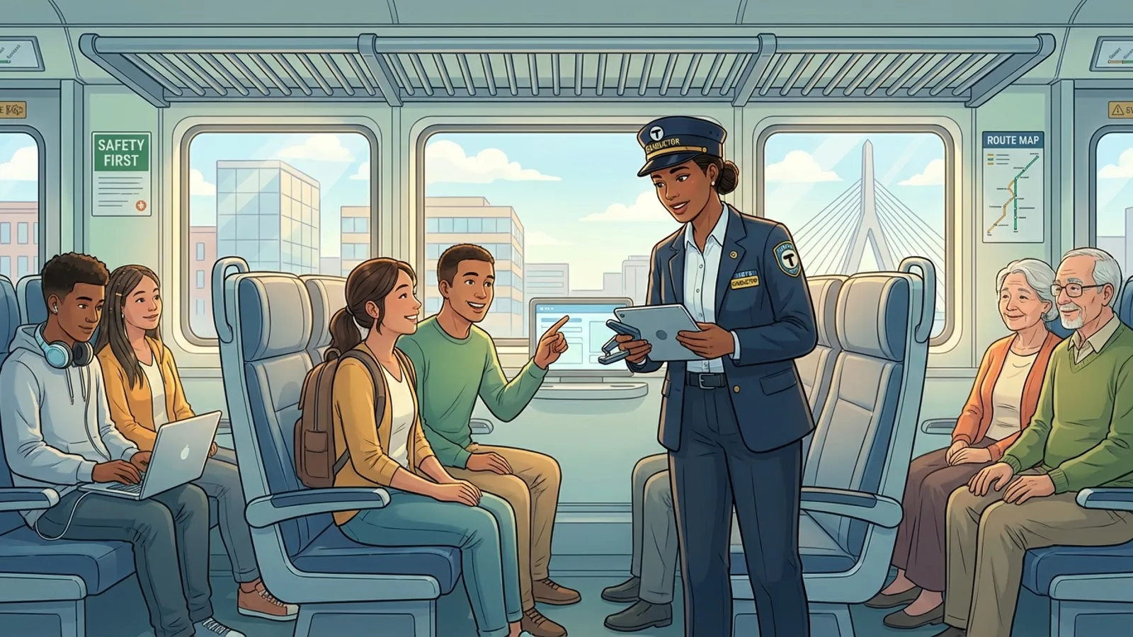 Boston Conductor Turns Delay Into Connection