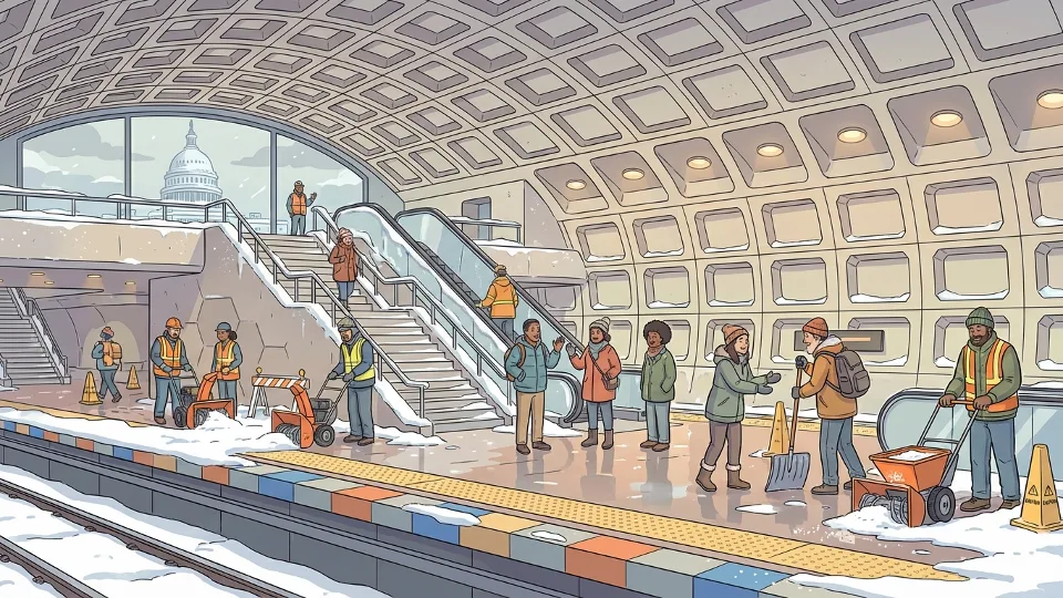 DC-Maryland-Virginia Metro Crews Clear Snow, Keep Riders Moving