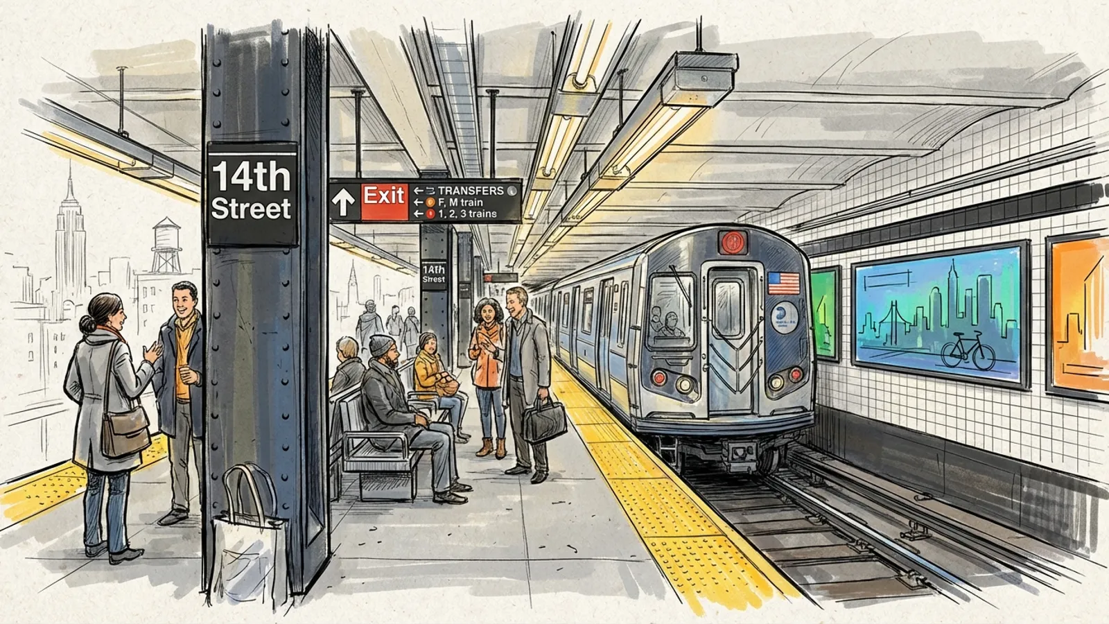 NYC 14th Street Station Adapts Service Pattern