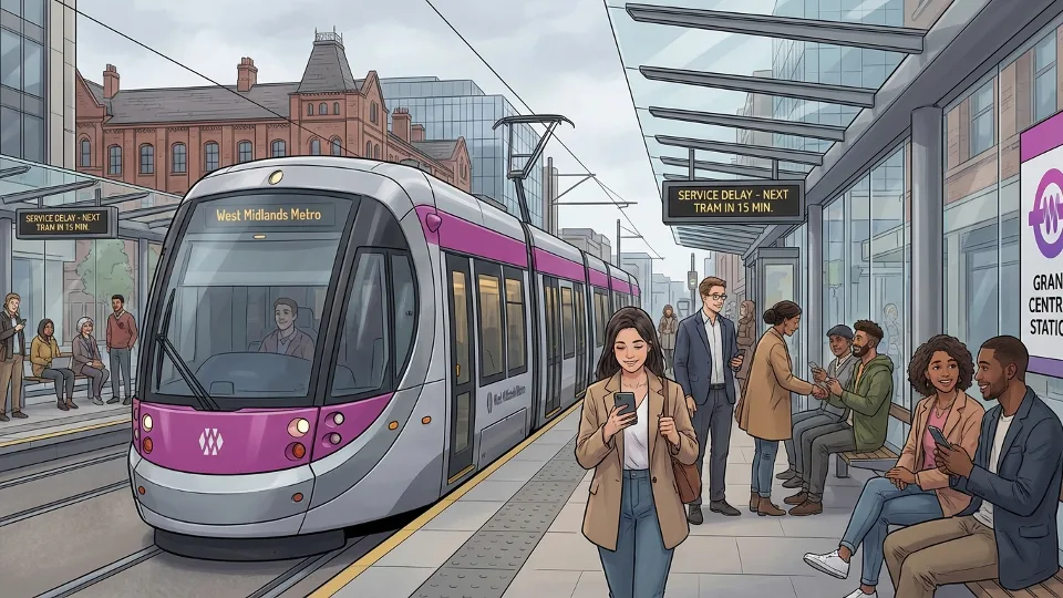 West Midlands Trams Adapt to Route Delays