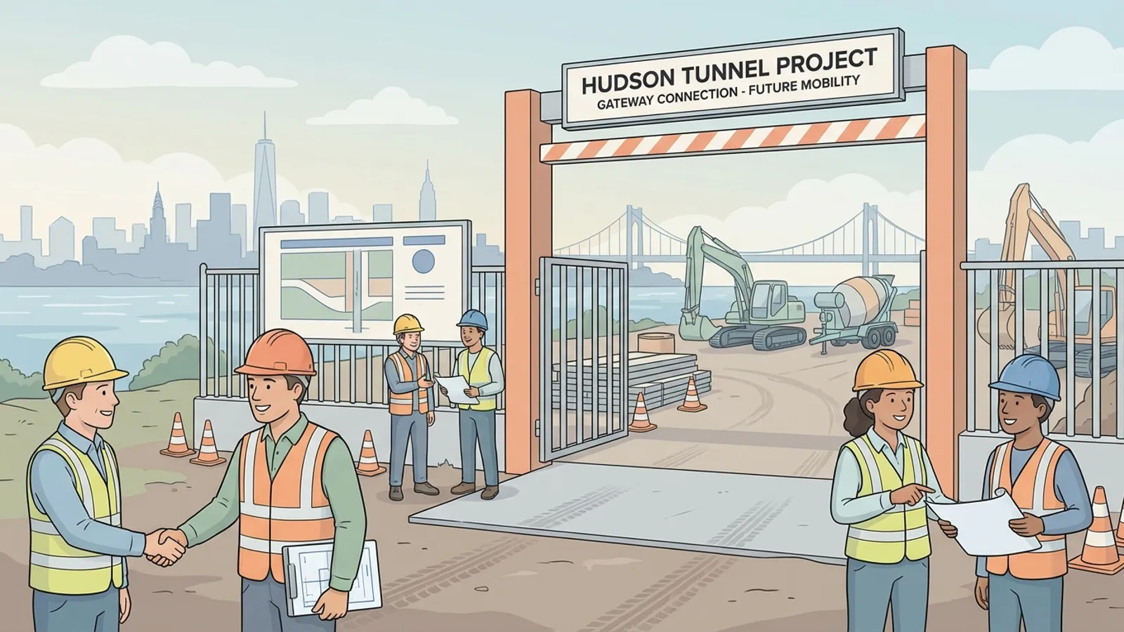 NYC-NJ Sue to Save $16B Hudson Tunnel Project