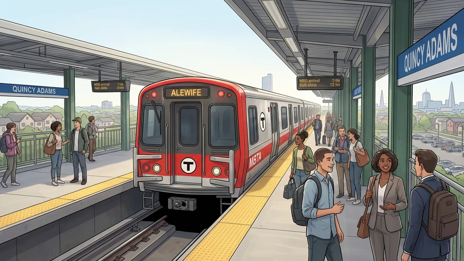 Boston Red Line Bounces Back After Brief Delay