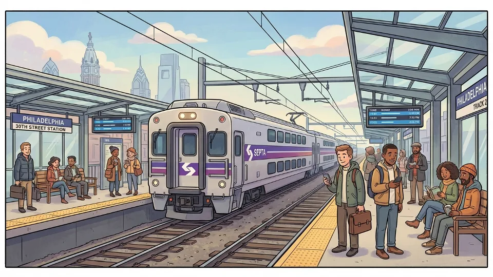 Philadelphia Airport Train Delayed — But Riders Stayed Informed