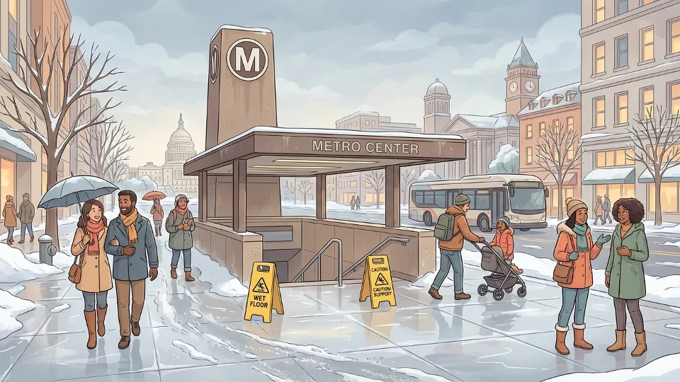 DC Metro Works to Clear Ice at Minnesota Ave Station