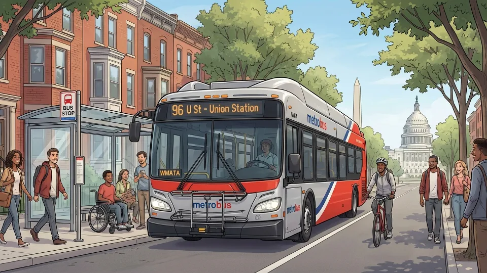 DC Buses Resume After Brief Police Delay