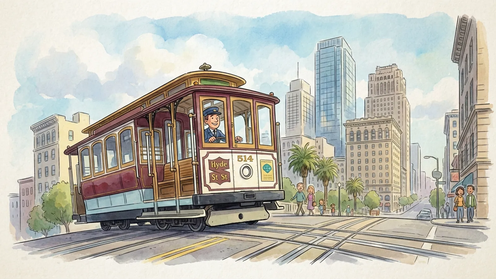 SF Cable Cars Back Rolling After Traffic Jam