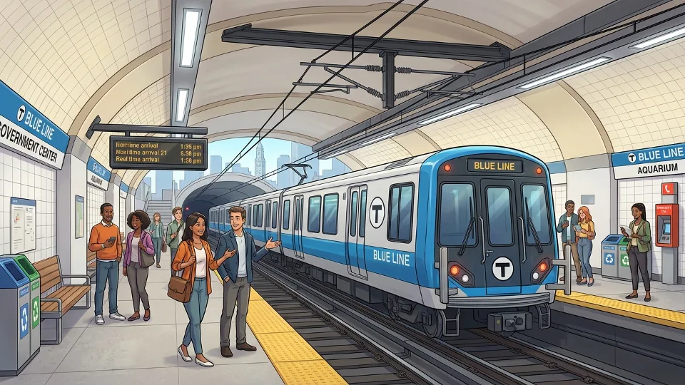 Boston Blue Line Resumes After Quick Maintenance Check