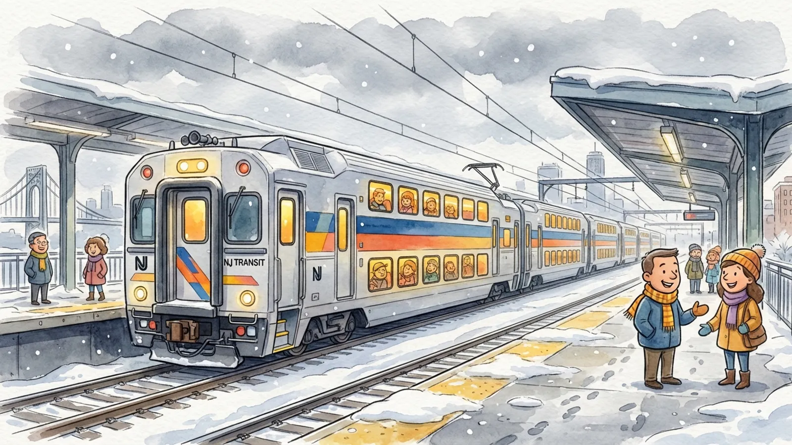 NYC-NJ Transit Pauses for Storm — Safety First