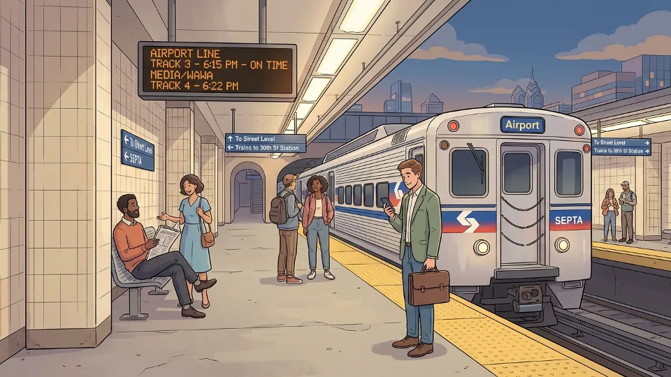 Philadelphia Airport Line Adapts After Train Issue