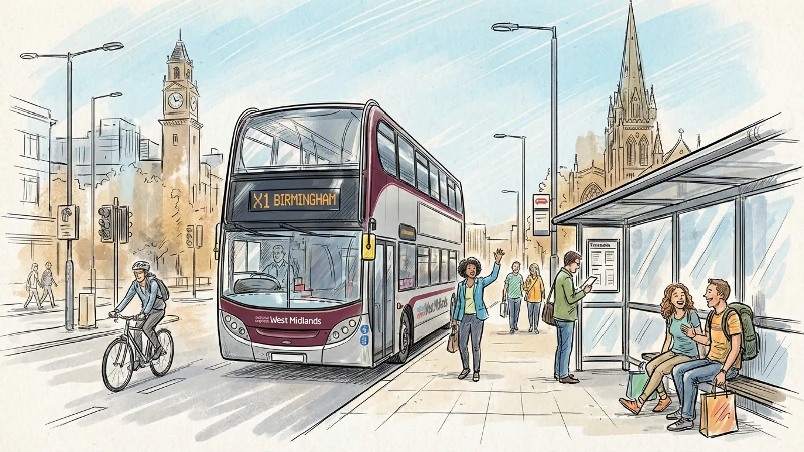 West Midlands Service 126 Adapts Route to Keep Moving