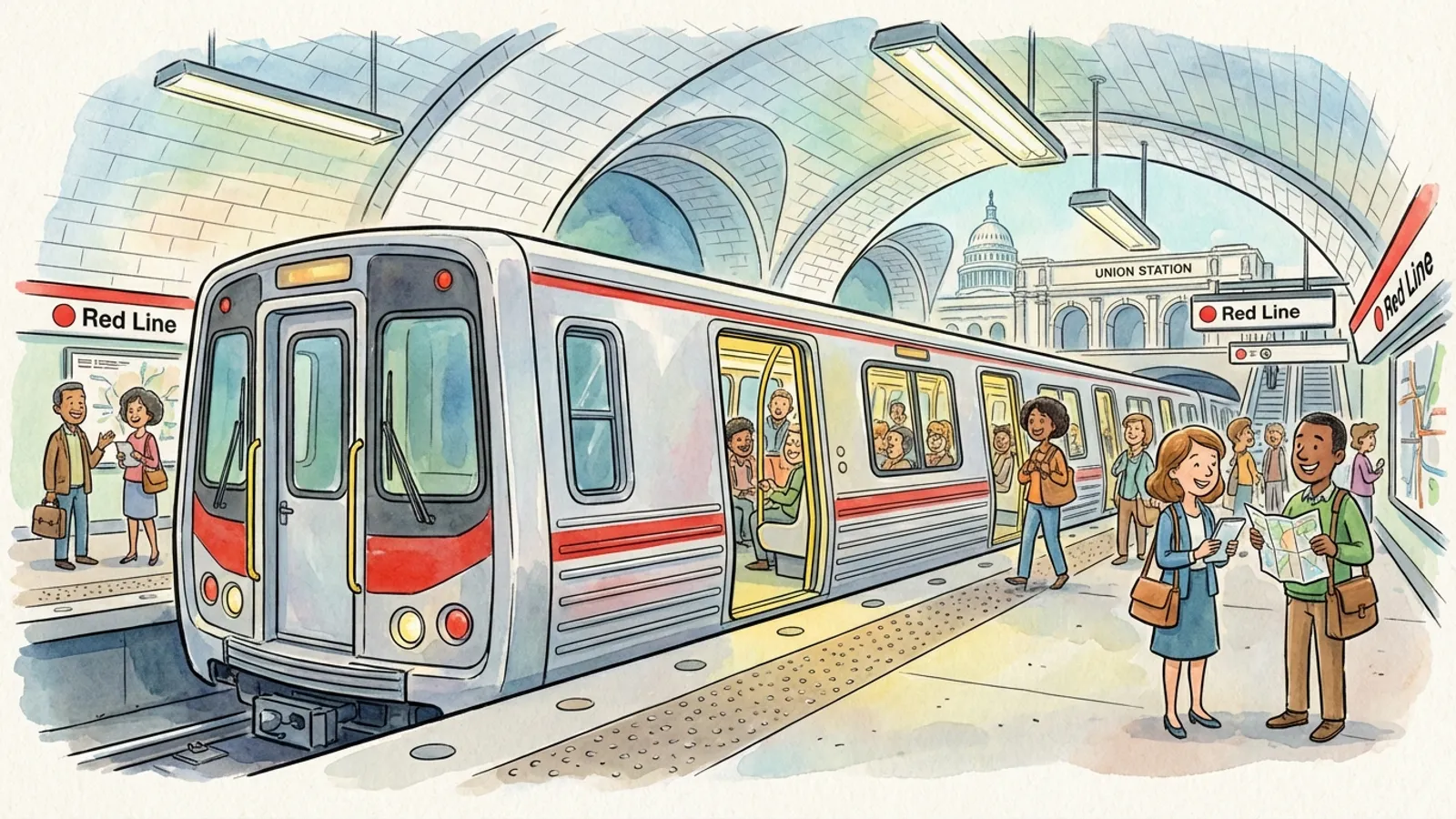 DC-Maryland-Virginia Red Line Adapts After Door Issue