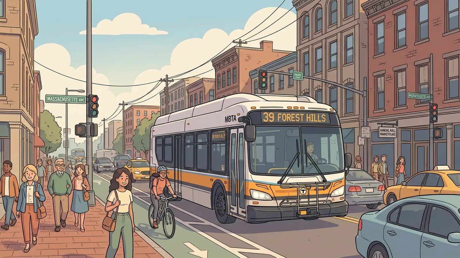 Boston MBTA Builds Busway to Speed 8,000 Daily Trips