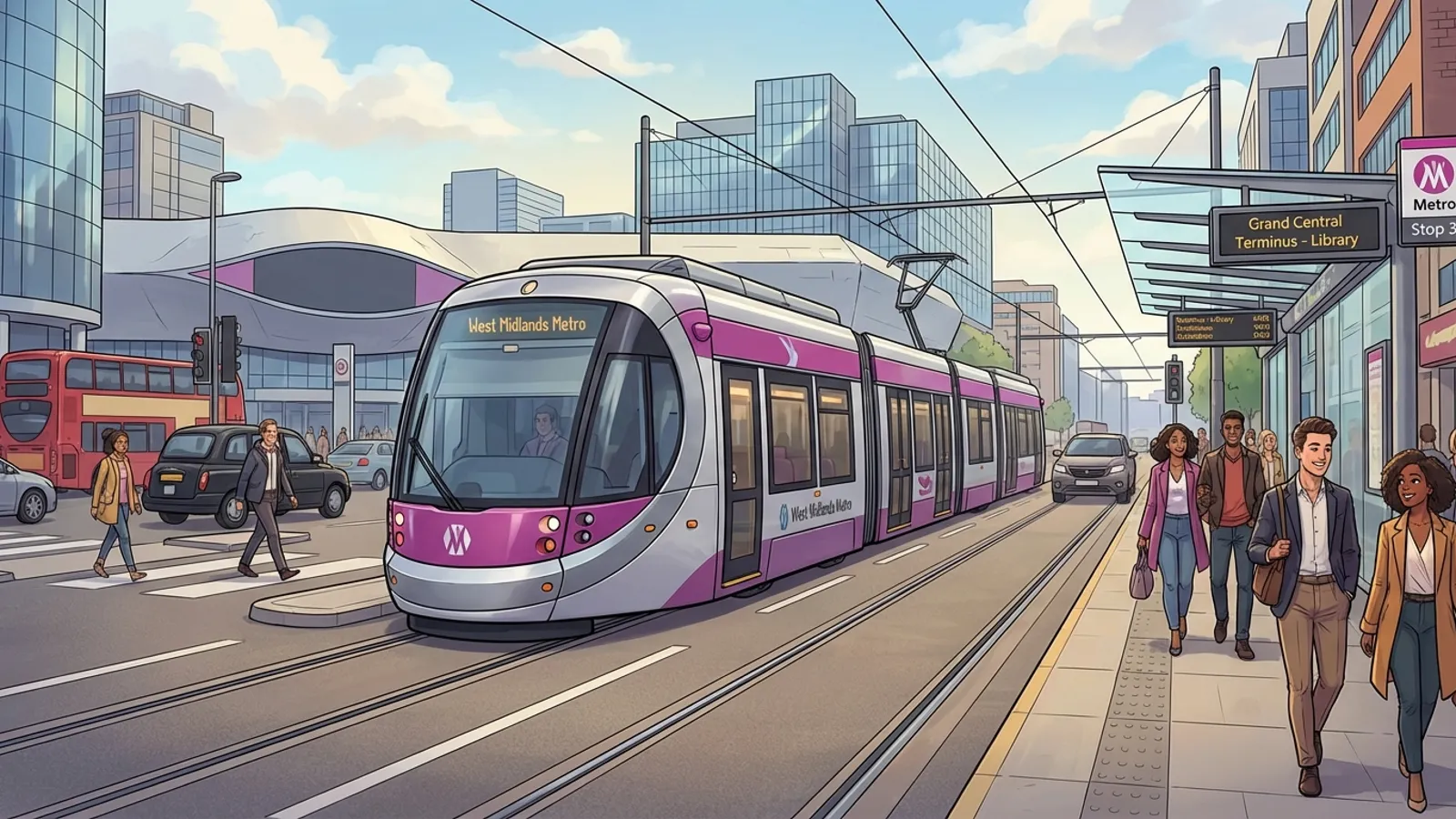 West Midlands Metro Adapts After Track Obstruction