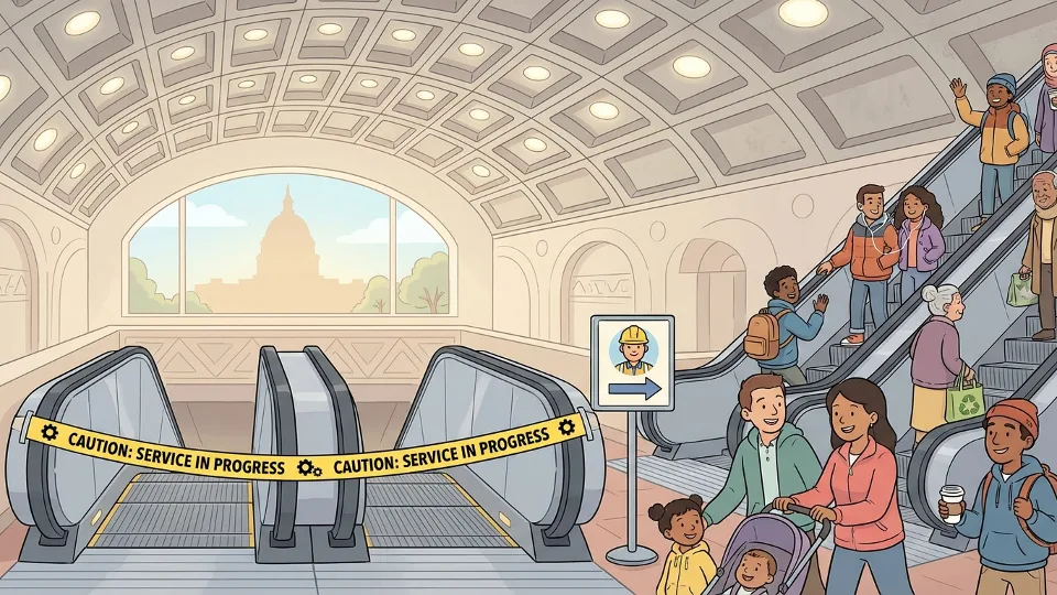 Gallery Place Escalators Down — Metro Upgrades for Reliability