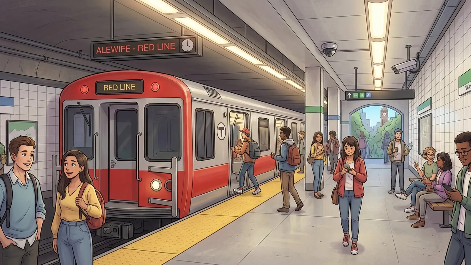 Boston Red Line Bounces Back After Brief Delay