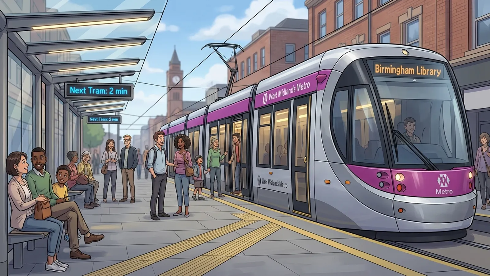 West Midlands Trams Adapt to Route Delays