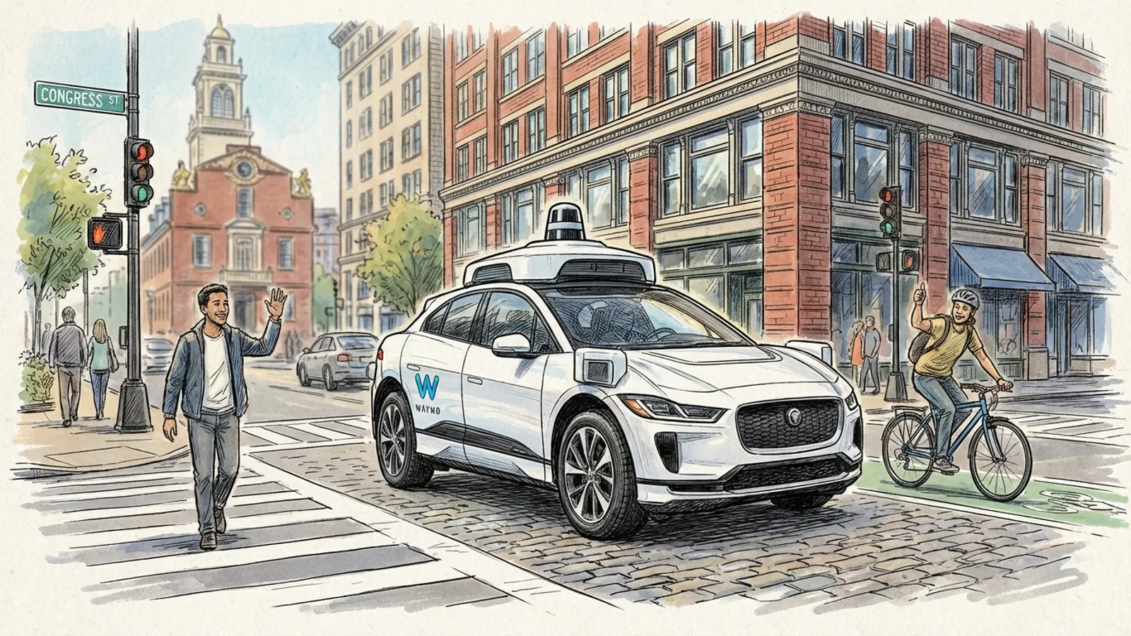 Waymo Tests Robotaxis in Boston's Complex Streets