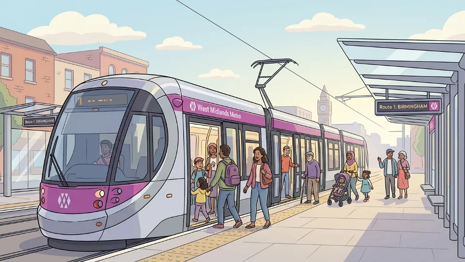 West Midlands Metro Keeps Commuters Moving Today