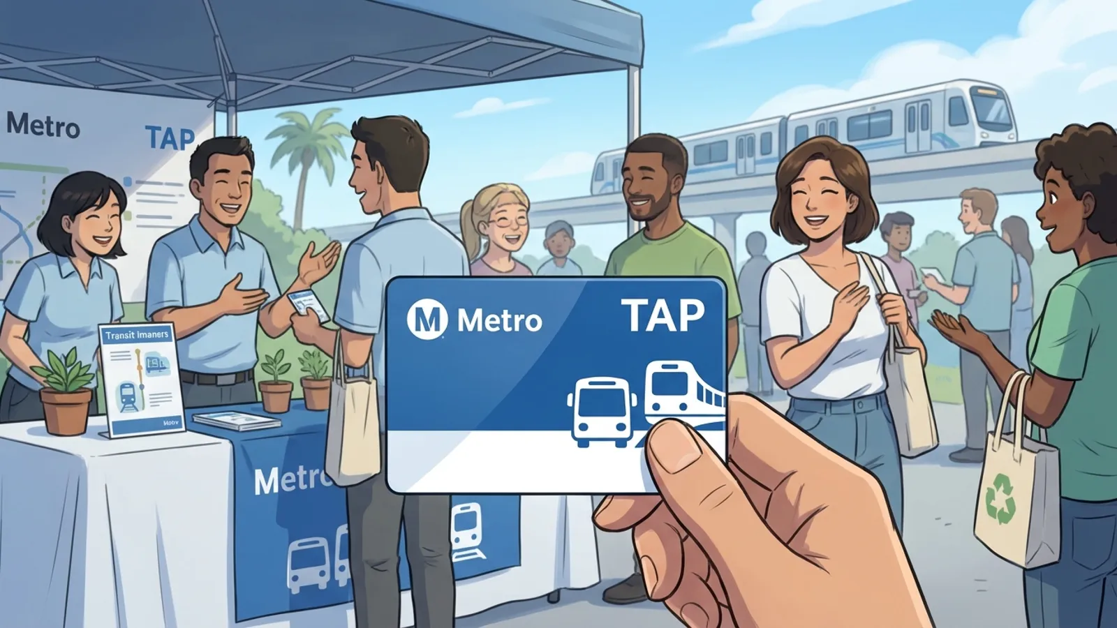 LA Residents Get Free Metro Access at Community Event