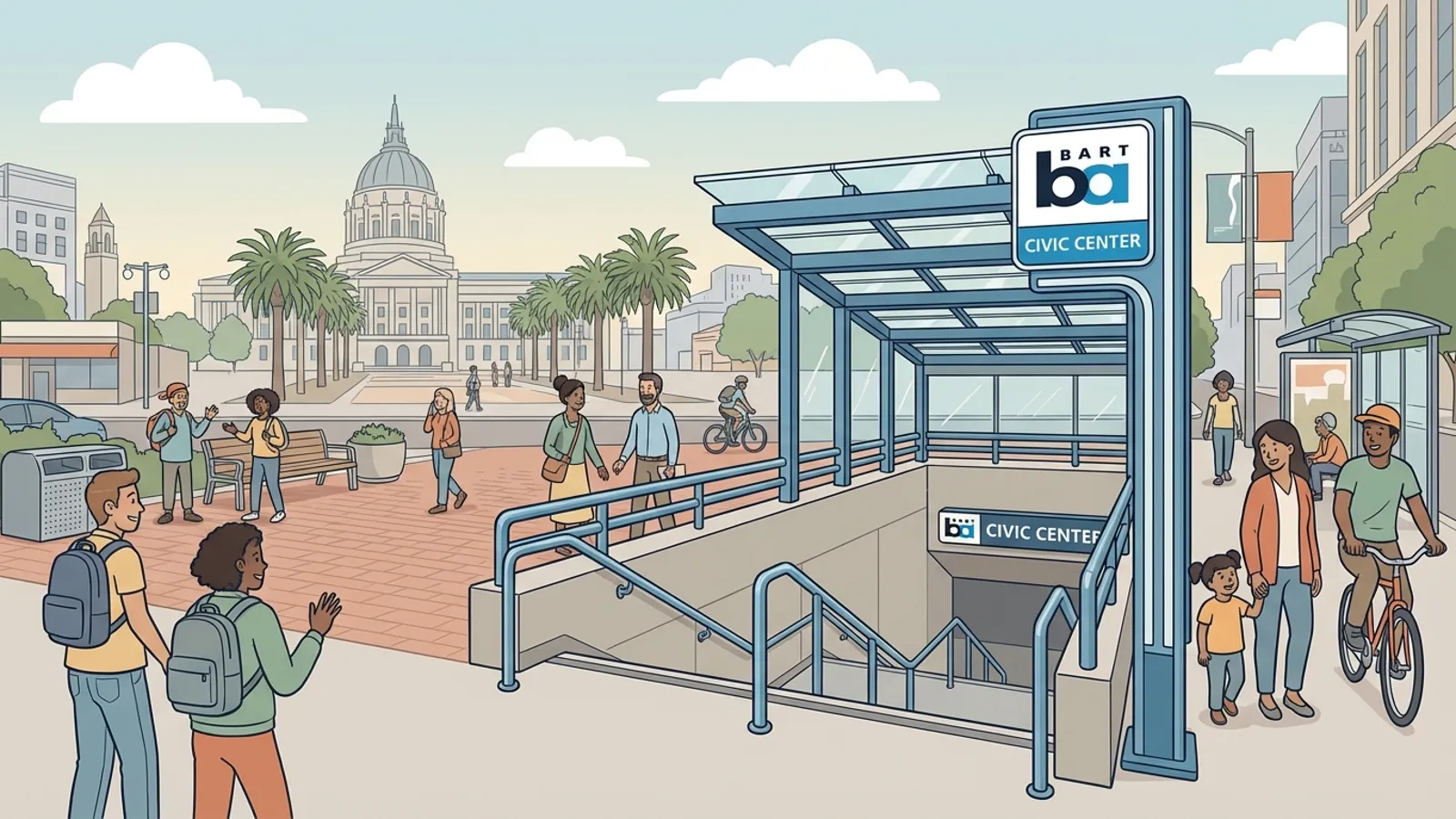 SF BART Upgrades Civic Center Access This Week