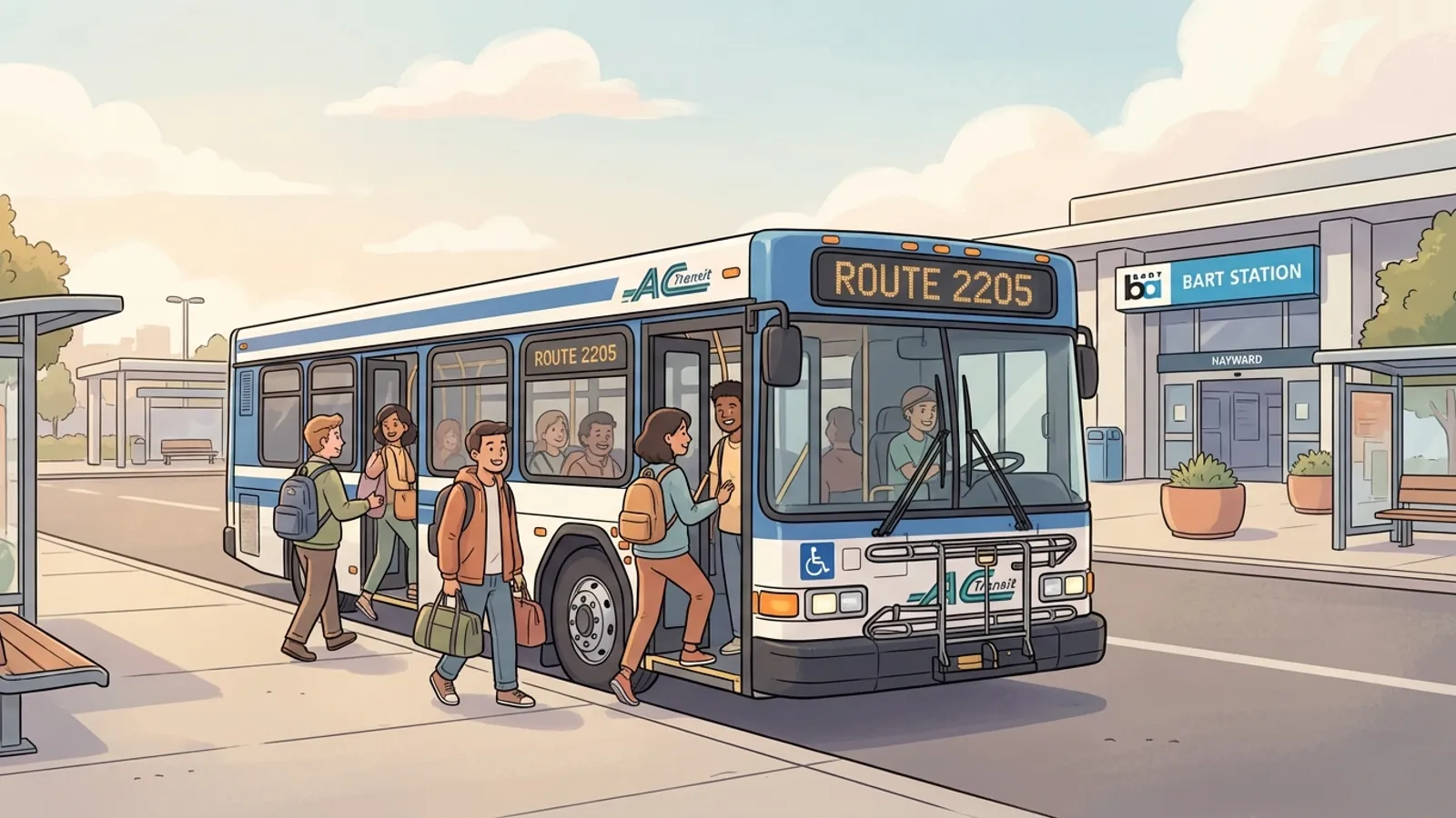 AC Transit Tracks Rider Connections at Hayward BART