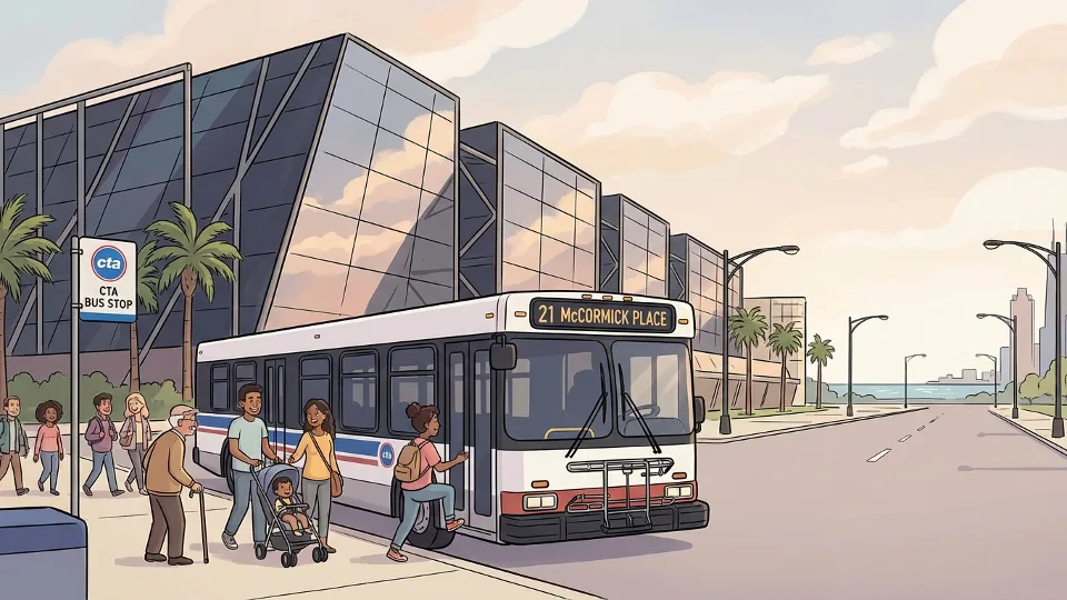 Chicago CTA Route 21 Connects Riders to Auto Show