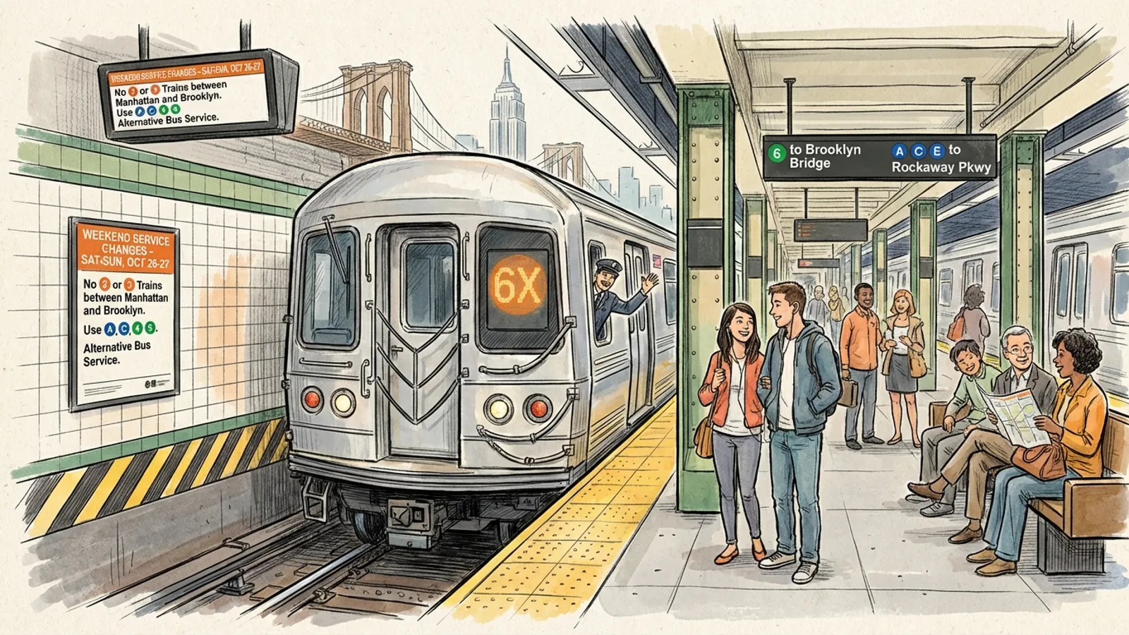 NYC Subway Unveils Weekend Map to Ease Travel