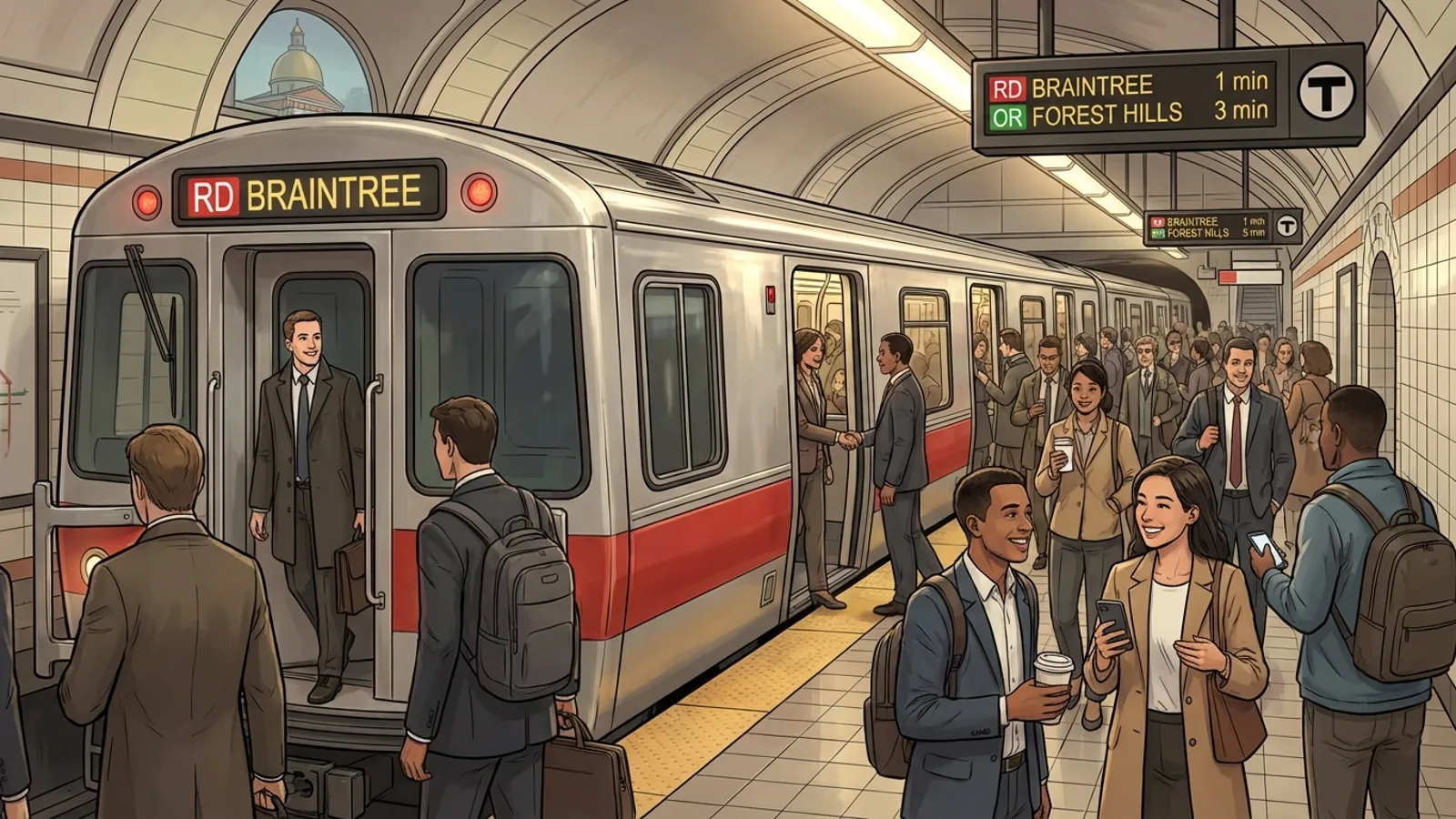 MBTA Brightens Boston Commutes With Morning Greeting