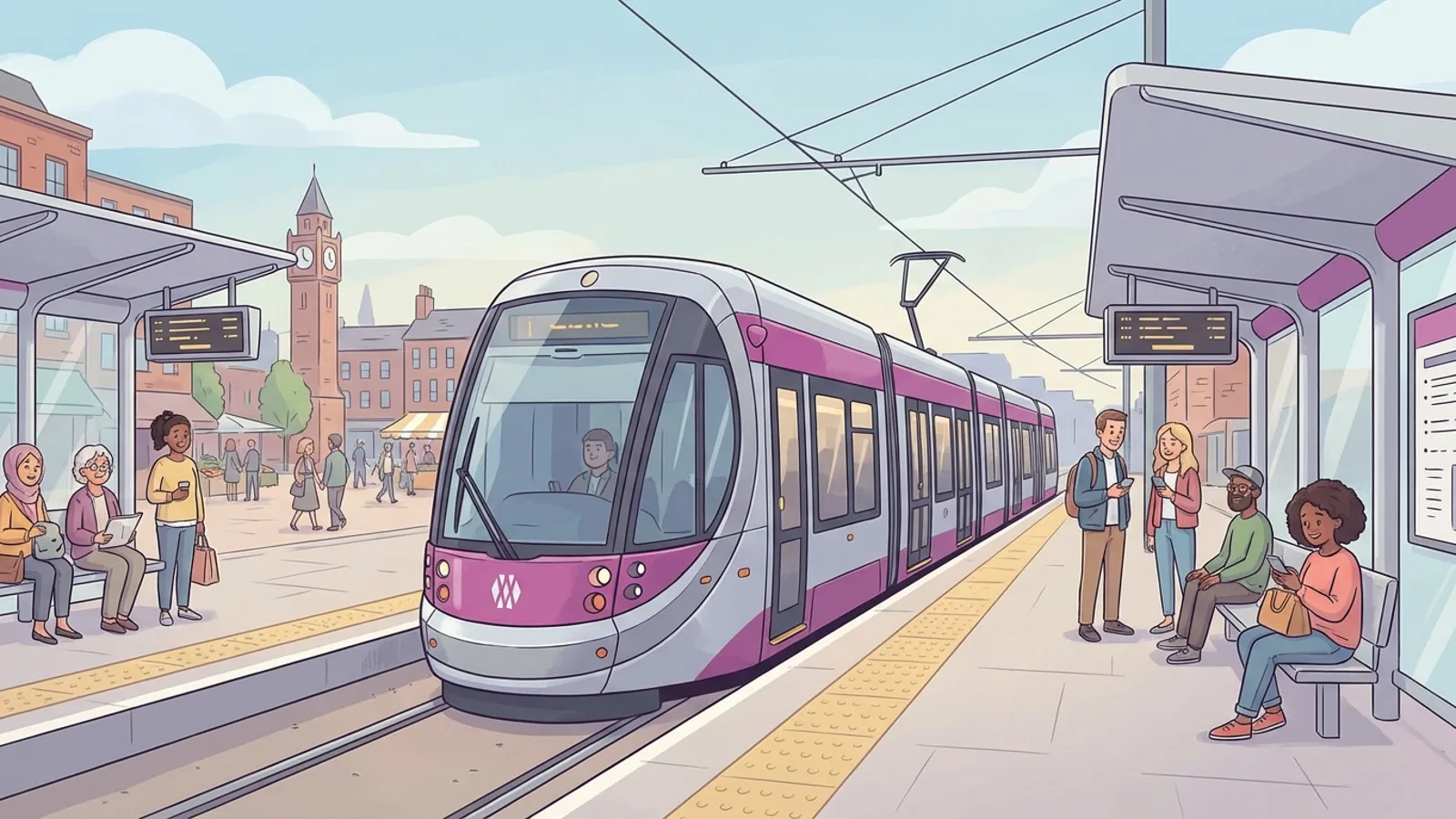 West Midlands Tram Adapts Service for Mid-February