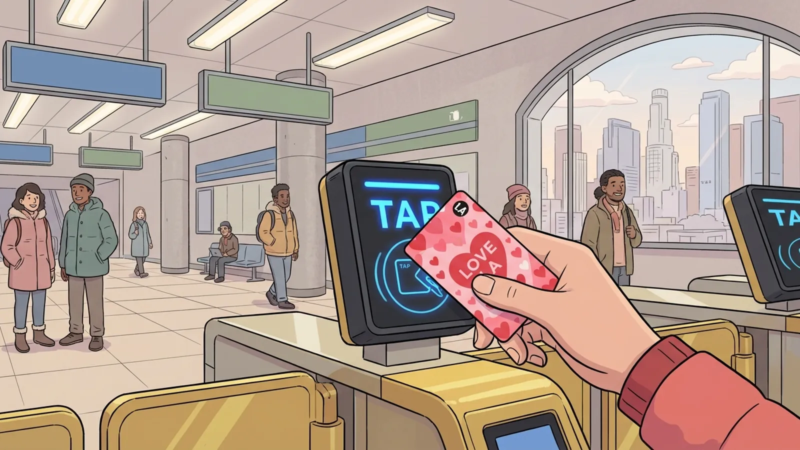 LA Metro Brings Valentine's Joy to Transit Riders