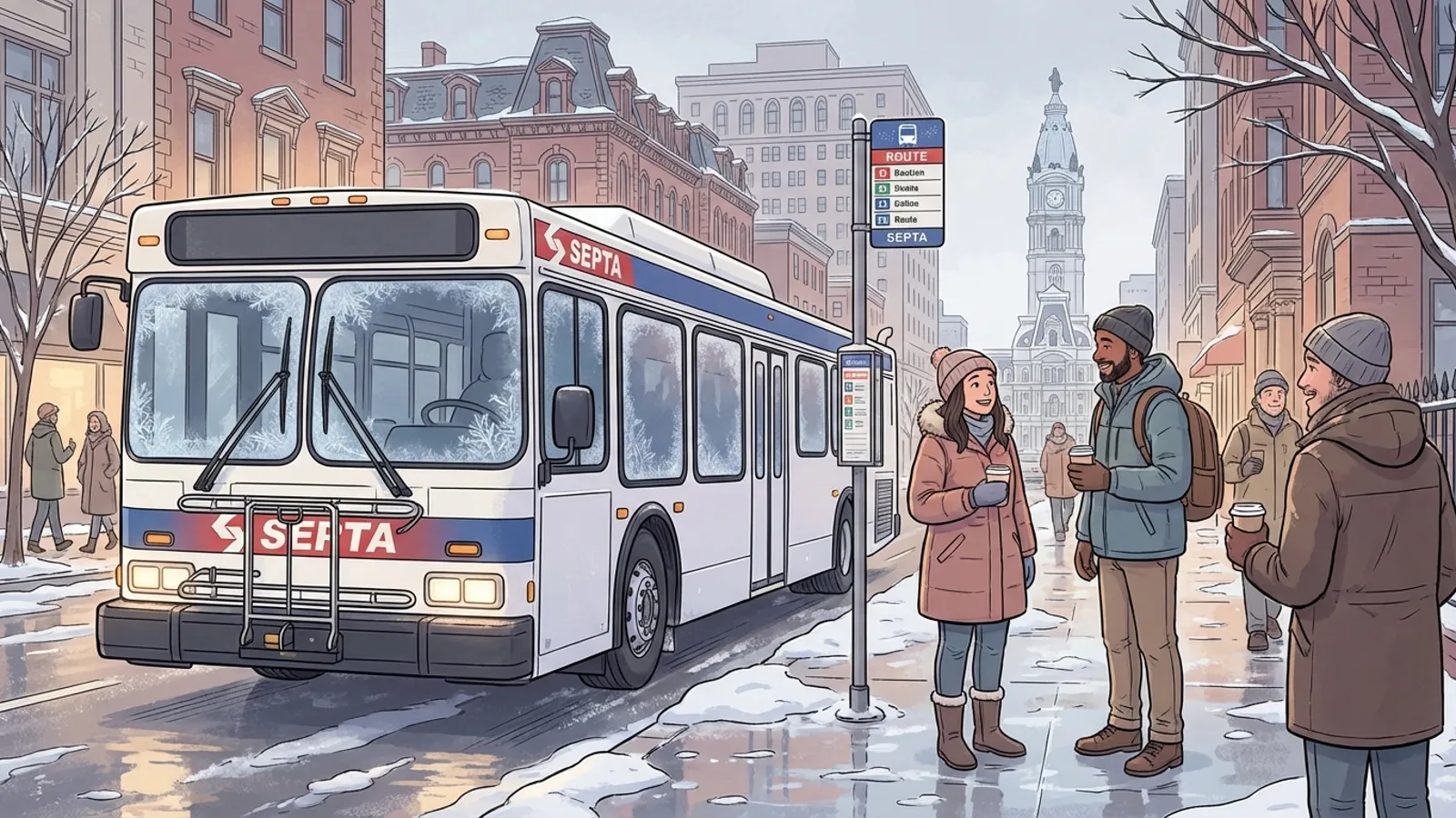 Philadelphia SEPTA Preps for Cold — Riders Adapt