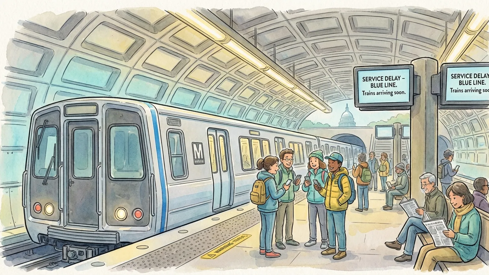 Blue Line Recovers After Medical Emergency