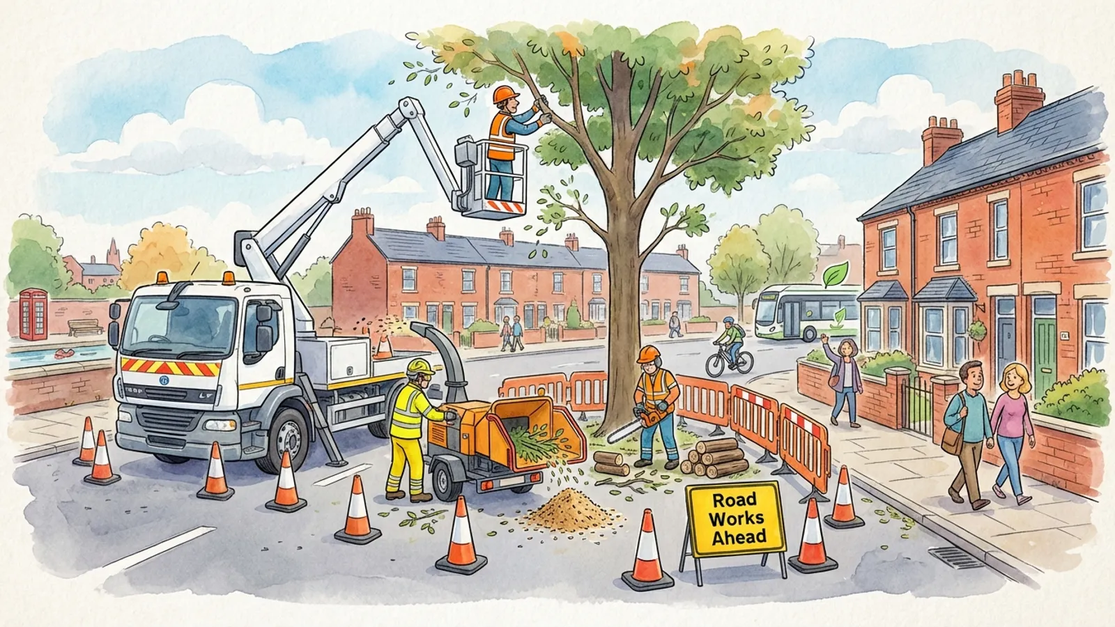 West Midlands Tree Work Improves Road Safety