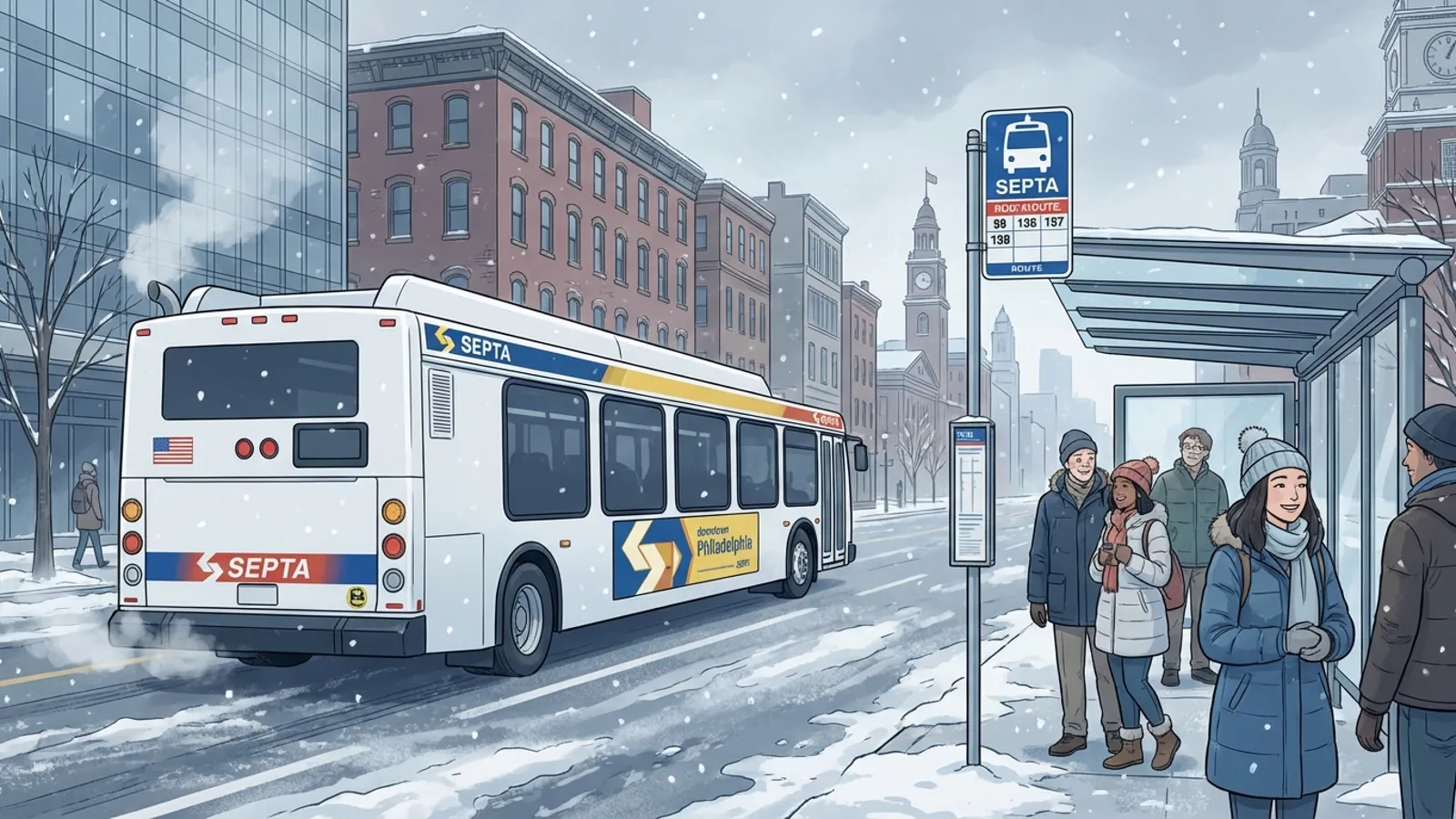 Philadelphia SEPTA Keeps Moving Through Cold Snap