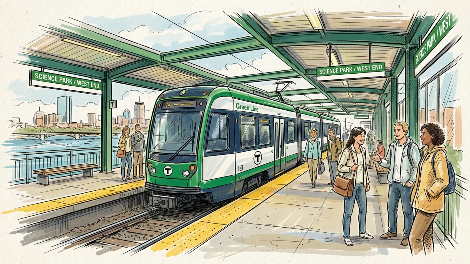 Boston Green Line Bounces Back After Brief Delay