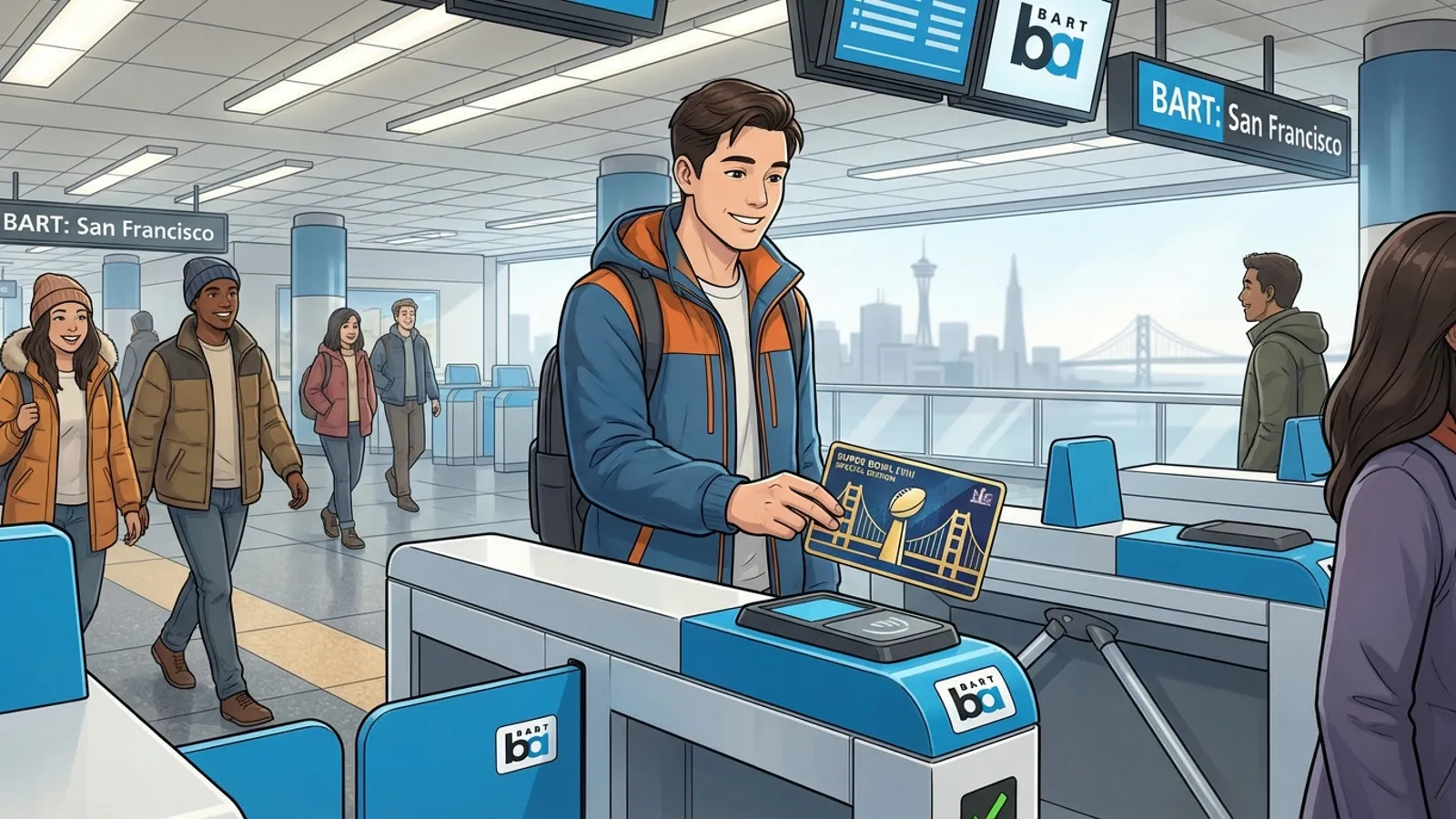 SF BART Launches Super Bowl Clipper Cards Systemwide