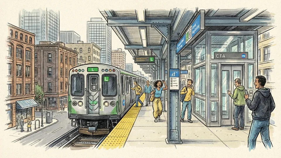 Chicago Green Line Elevator Out — Repairs Underway