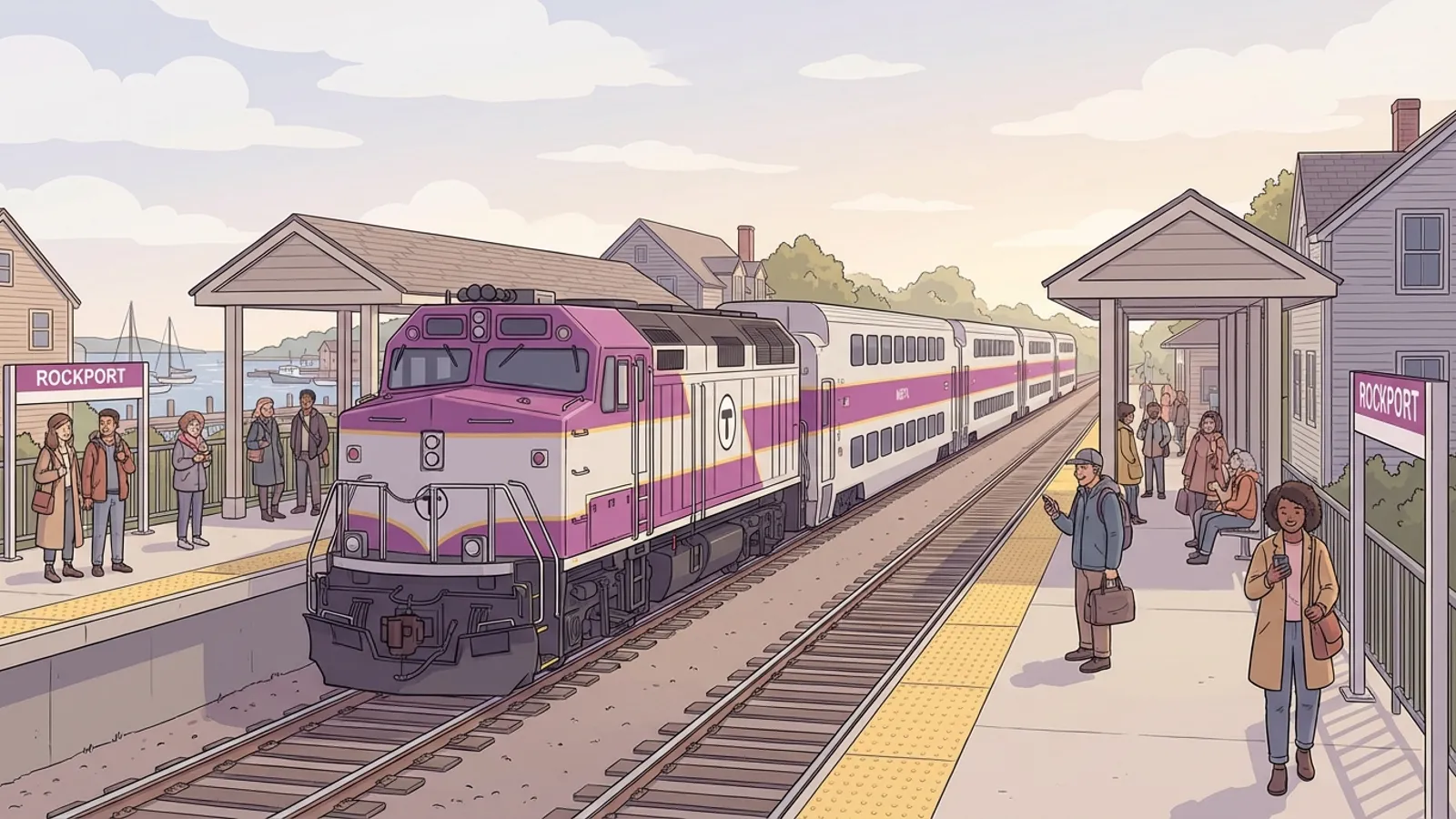 Boston Rockport Line Adapts to Midday Delay