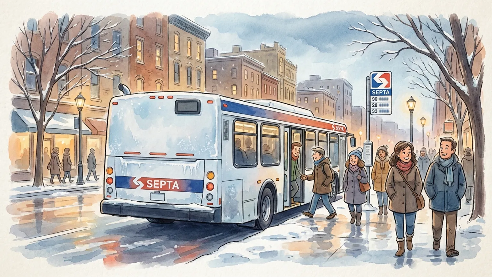 Philadelphia Transit Adapts to Extreme Cold Monday