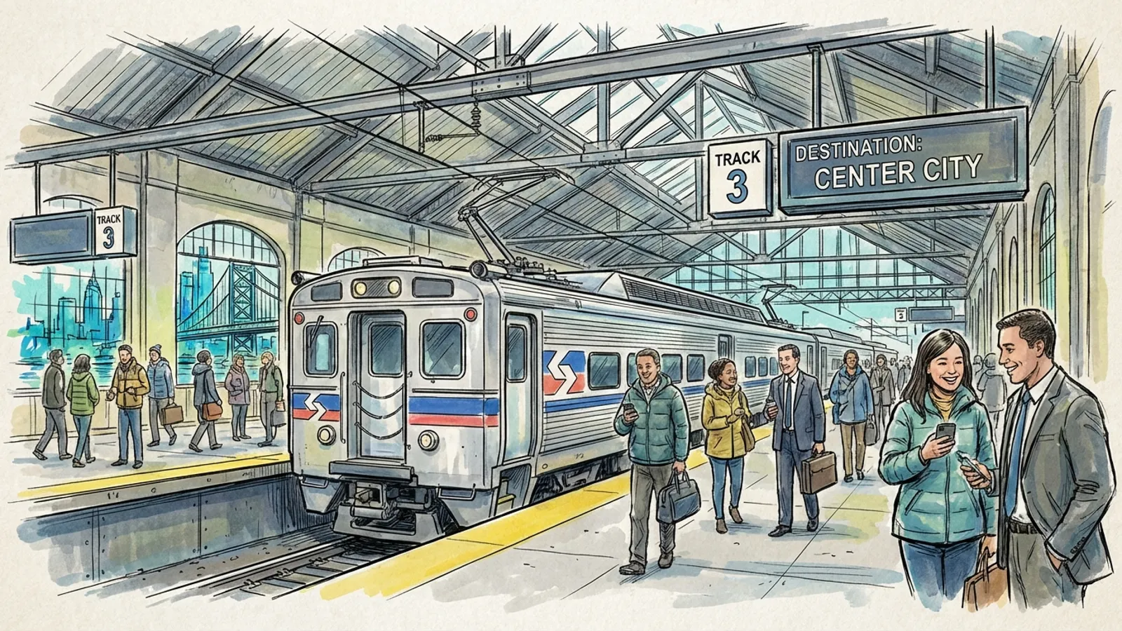 Philadelphia SEPTA Train Cuts Delays by 45 Minutes