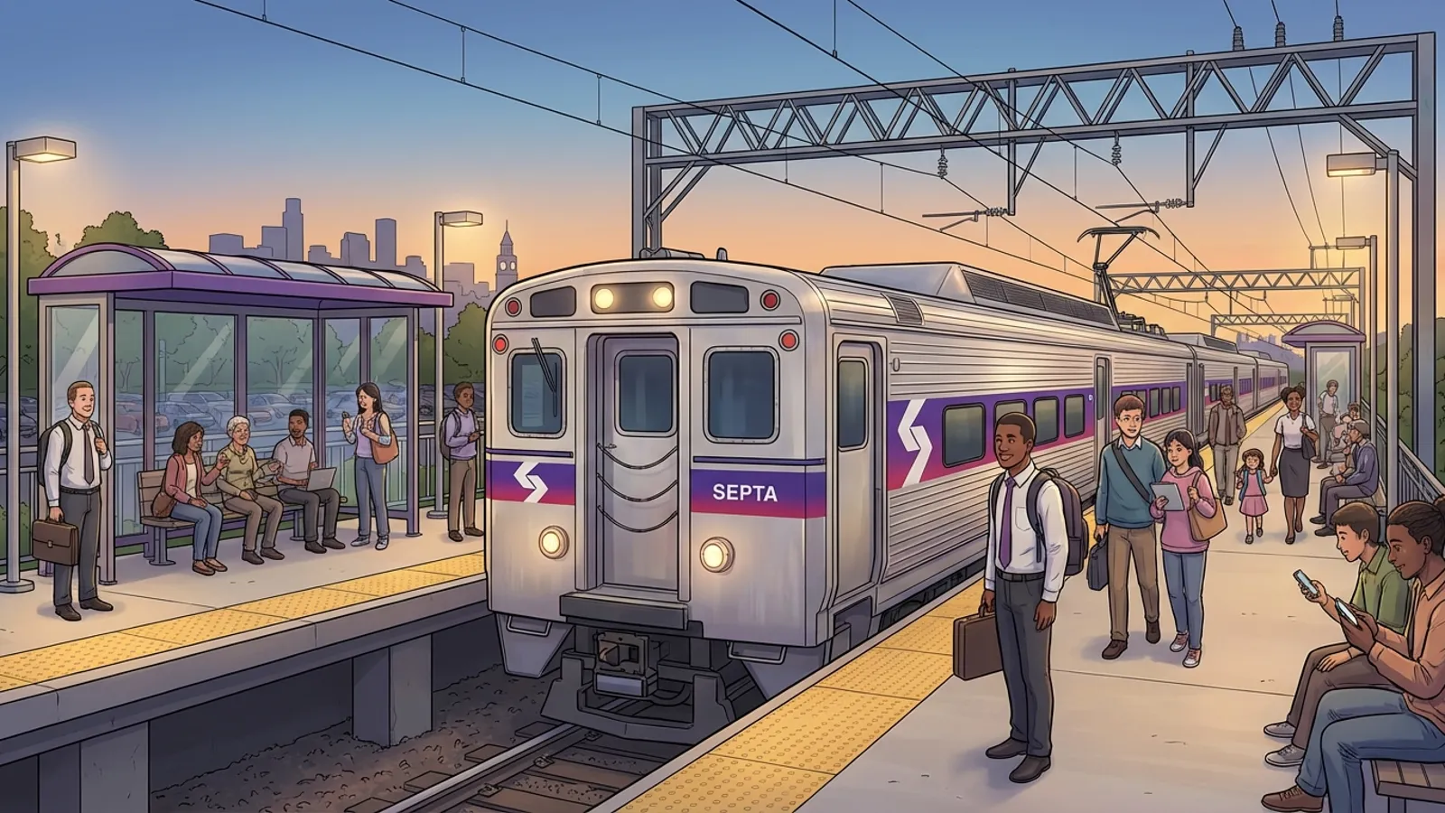Philadelphia SEPTA Train Returns After Crew Shortage