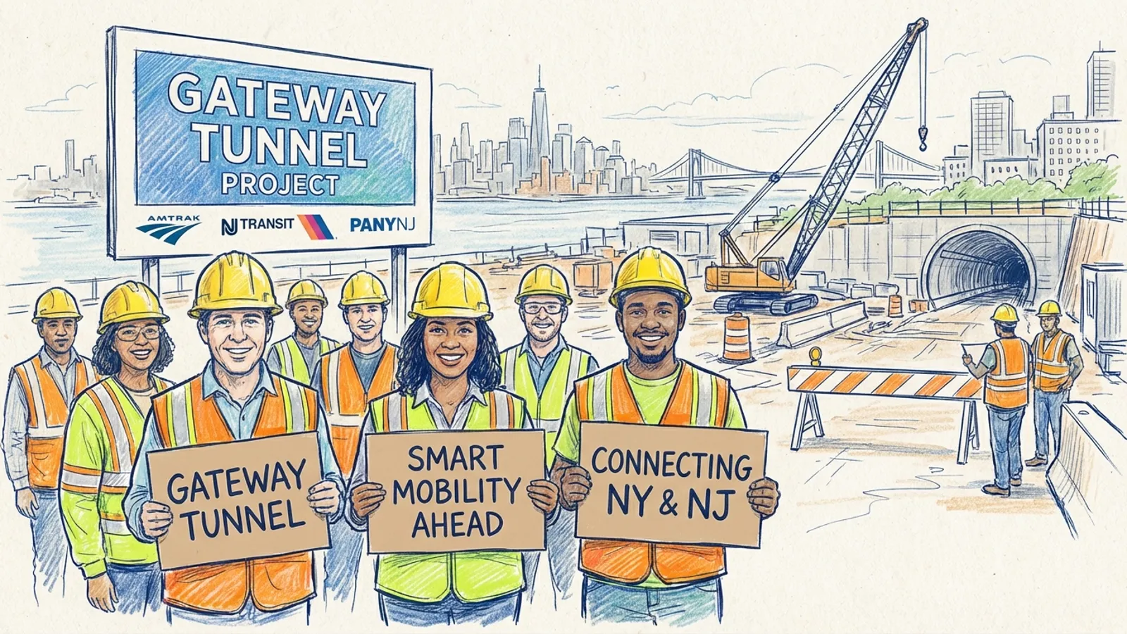 NYC Gateway Tunnel Workers Rally for Project Revival
