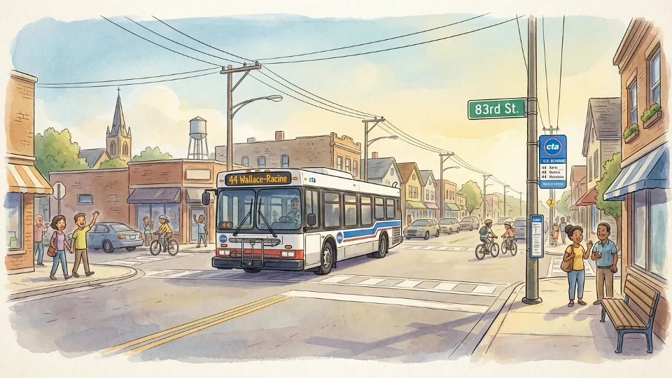 Chicago CTA Route 44 Adapts at 83rd Street