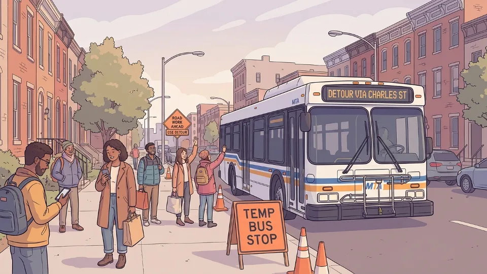 Baltimore Transit Adapts With Route Detours