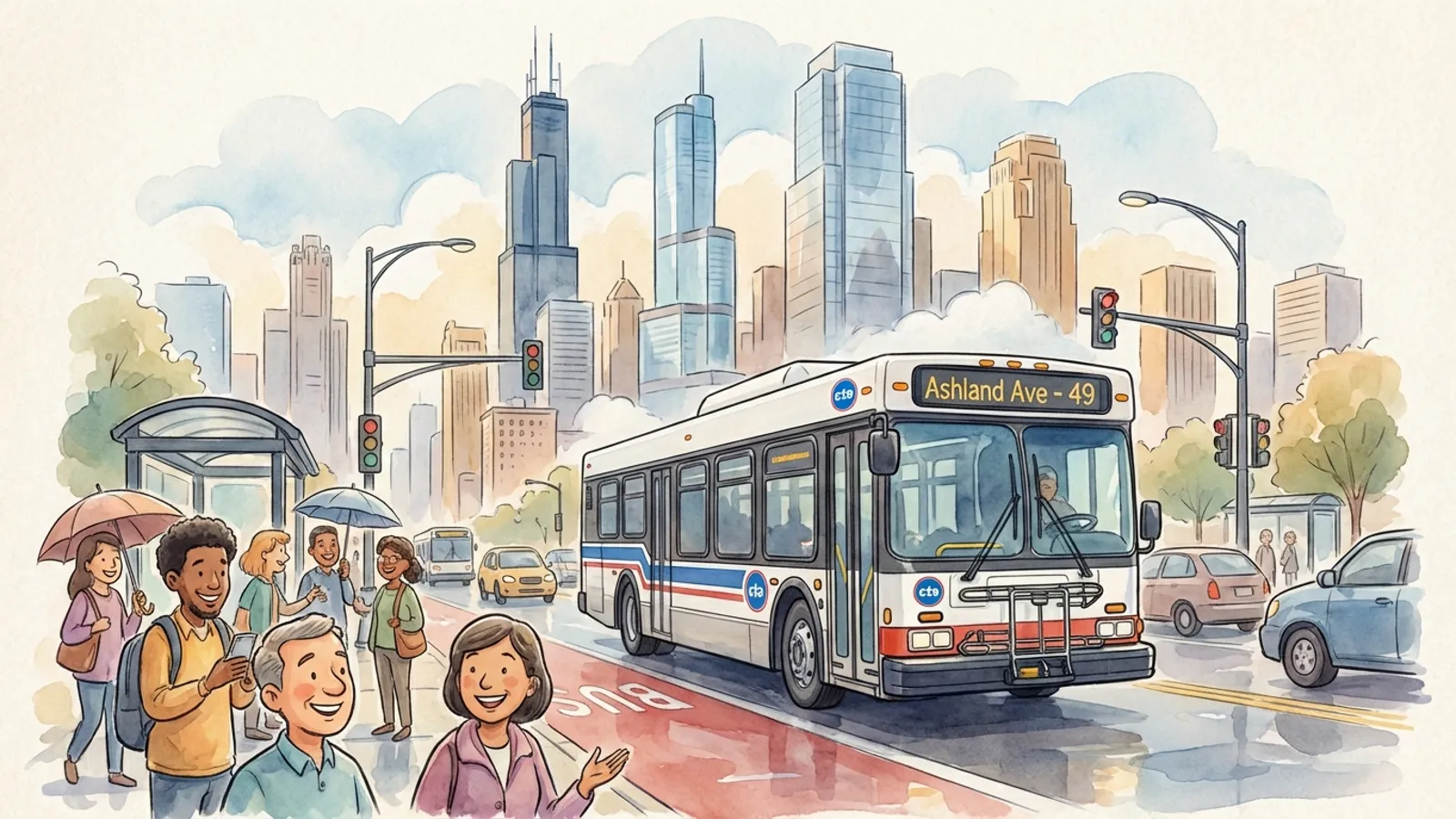 Chicago Route 9 Adapts to Ashland Blockage