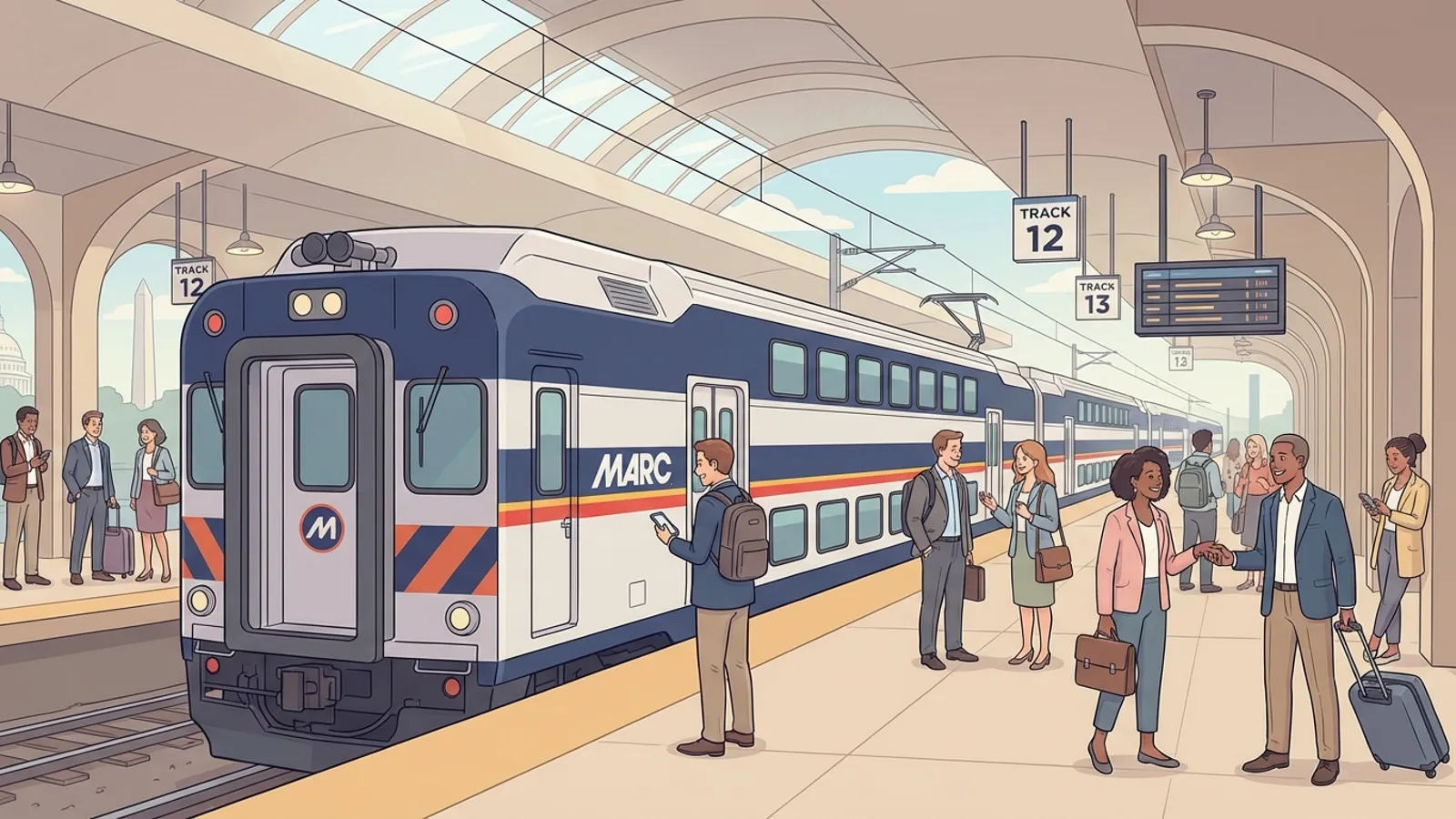 MARC Train Adapts Presidents Day Service in DC-MD-VA