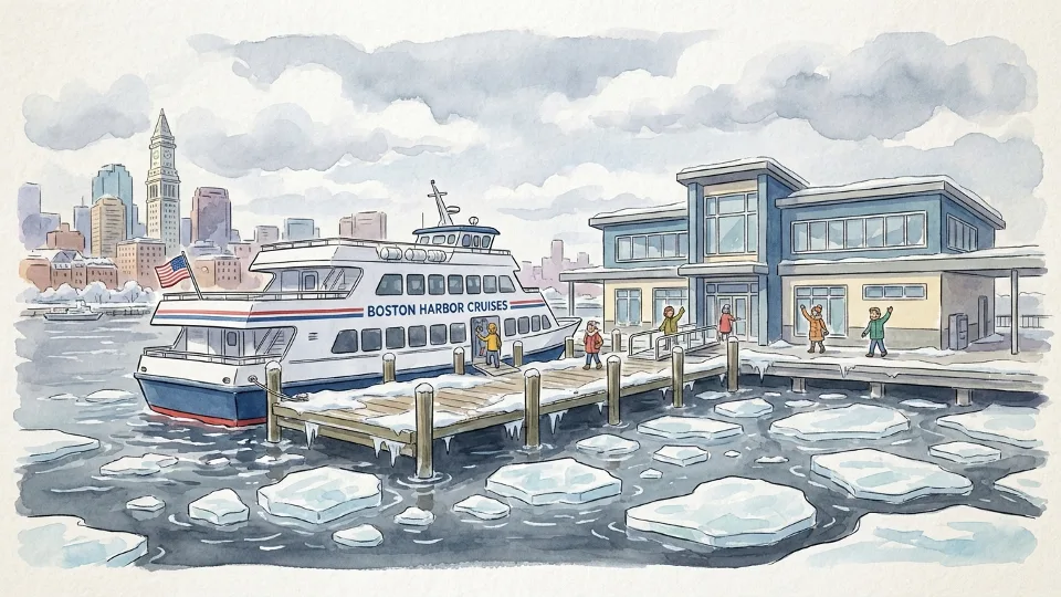 Boston Harbor Ice Halts Ferry — Commuters Adapt